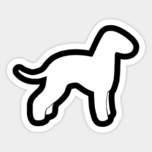 Bedlington Terrier Silhouette Sticker